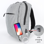 PIGEON Laptop Backpack for Business with USB port and Powerbank cable