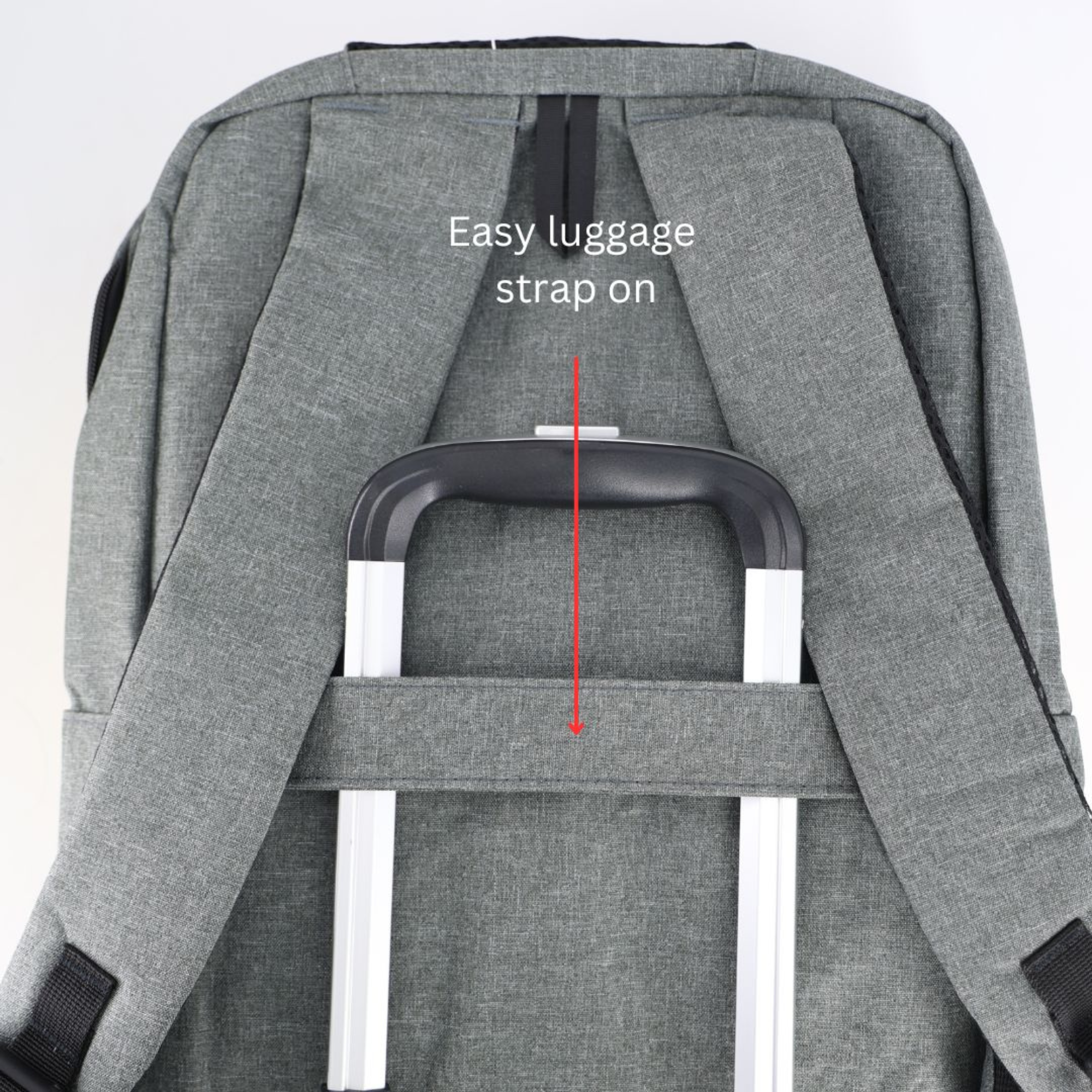 PIGEON Laptop Backpack for Business with Luggage strap on and USB port
