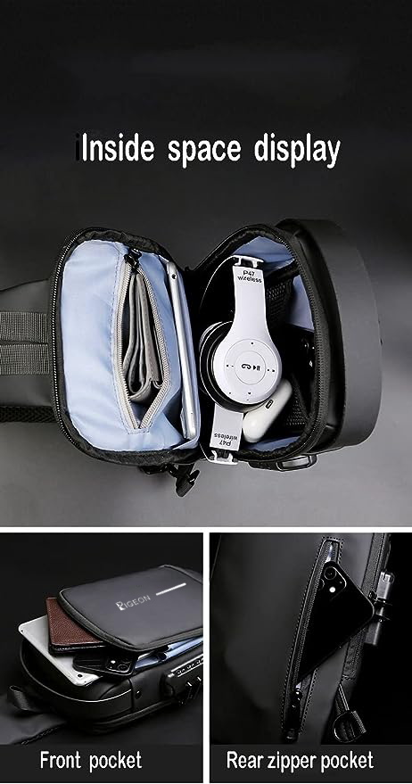 PIGEON Laptop Backpack for Business with Luggage strap on and USB port