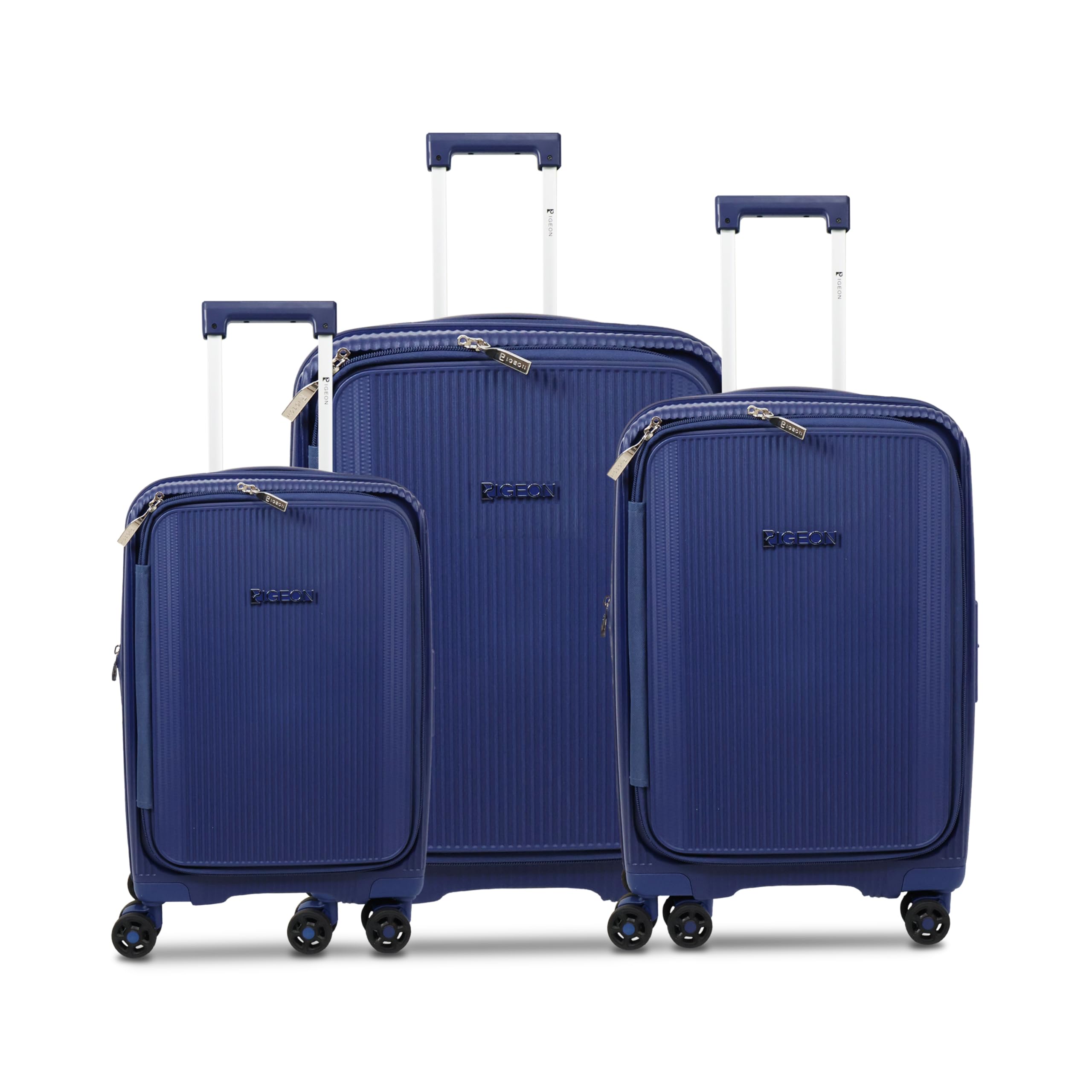 PIGEON LUGGAGE Suitcase Set Hardside PP, Waterproof, Unbreakable Shell (131013-SMART, Fun Pink, 20" (41L))