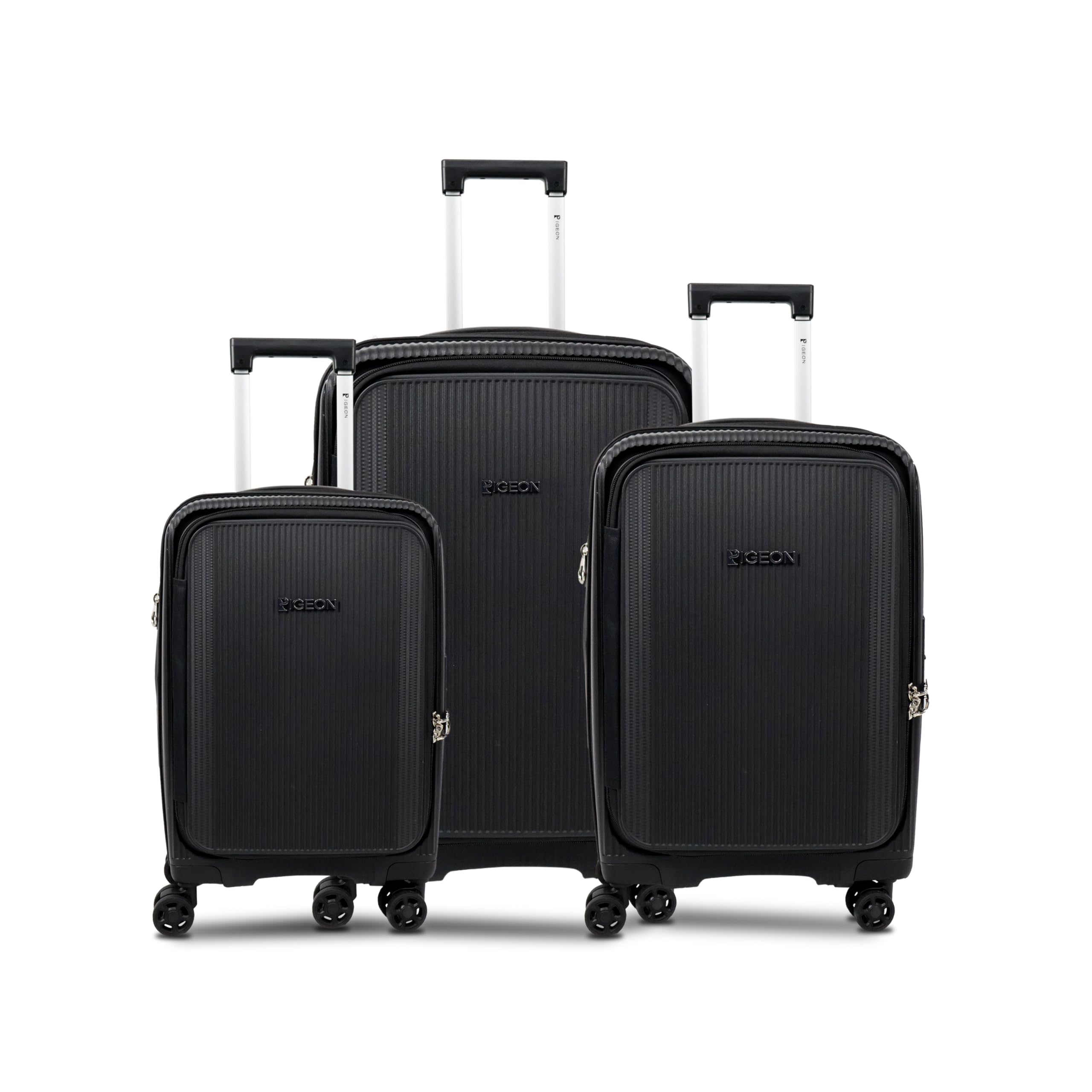 PIGEON LUGGAGE Suitcase Set Hardside PP, Waterproof, Unbreakable Shell (131013-SMART, Fun Pink, 20" (41L))