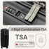 PIGEON New Luggage Set With Double Secure Zipper - Lightweight 9 Colors 3-Piece PP Luggage Sets, water resistant with 3 digit number Lock
