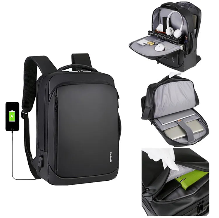 PIGEON smart Laptop Backpack for Business with Luggage strap on and USB port