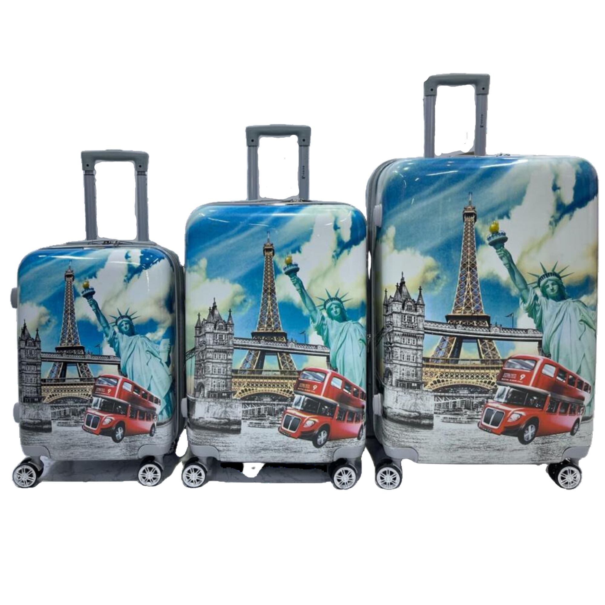 Pigeon PC Luggage Set Paris Eiffel Shape