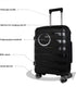 PIGEON New black Luggage Set 3 pcs PP with USB port