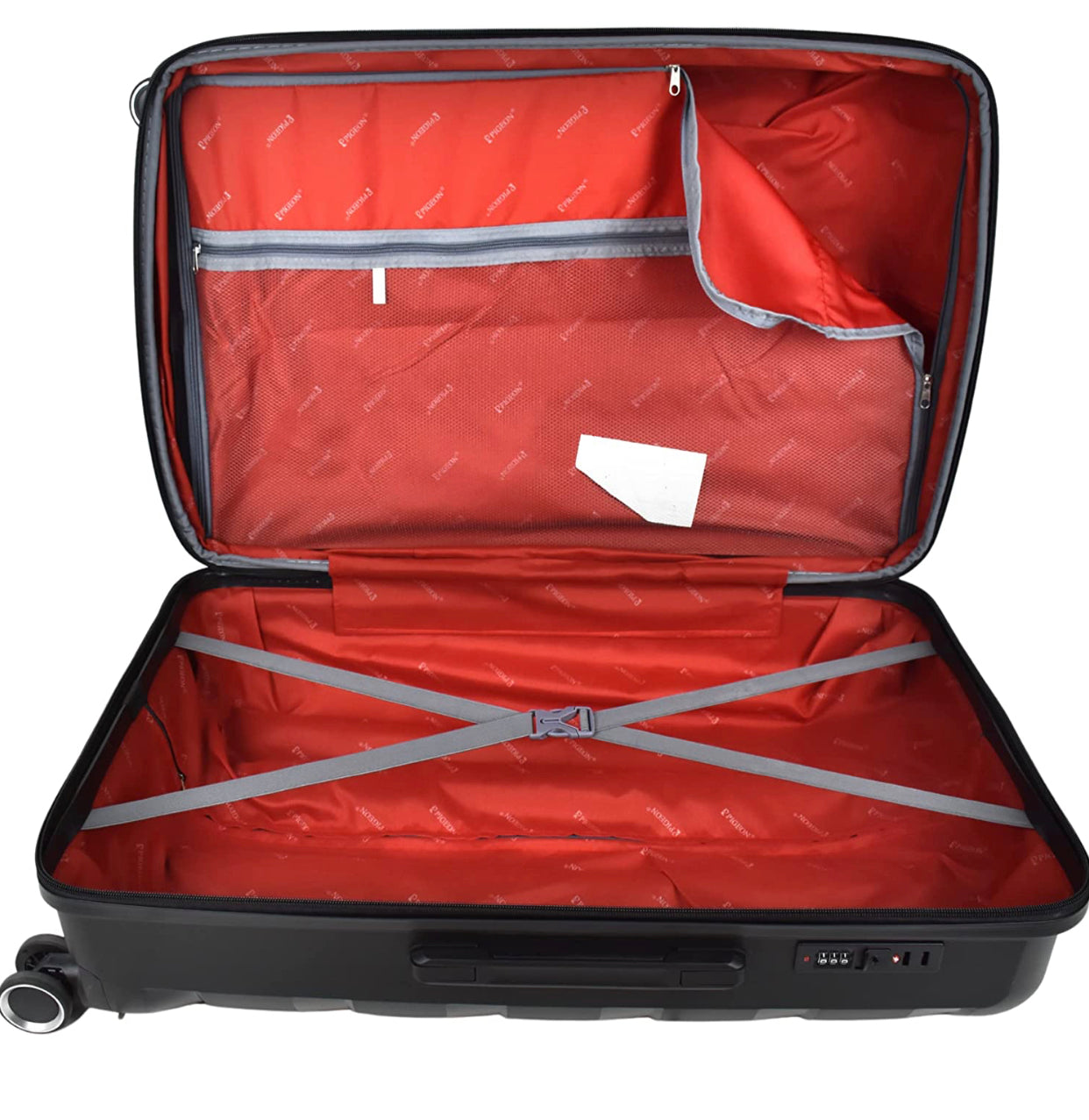 PIGEON New black Luggage Set 3 pcs PP with USB port