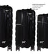 PIGEON New black Luggage Set 3 pcs PP with USB port