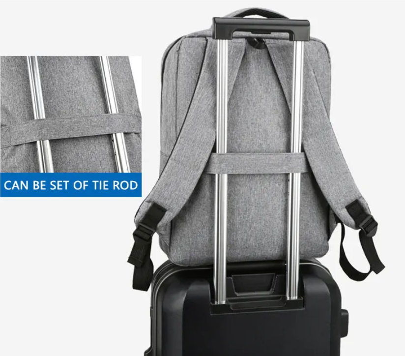 PIGEON Laptop Backpack for Business with Luggage strap on and USB port