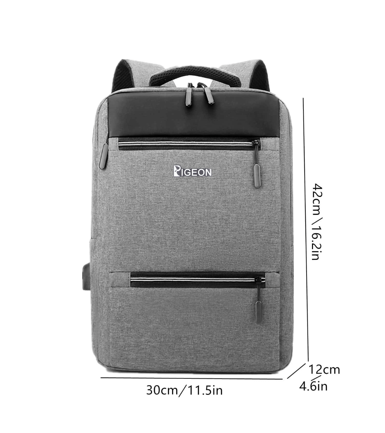 PIGEON Laptop Backpack for Business with Luggage strap on and USB port