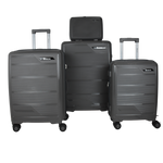 PIGEON  hard shell trolley case set of 3+1 unbreakable PP