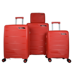 PIGEON  hard shell trolley case set of 3+1 unbreakable PP