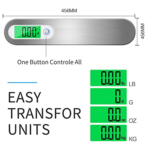 Luggage Scale Digital Baggage Weight Scale, Backlight Hanging Luggage Scale for suitcases, Portable Scale for Travel Accessories, Battery Included