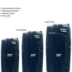 Pigeon hardshell trolley bag with double spinner wheels