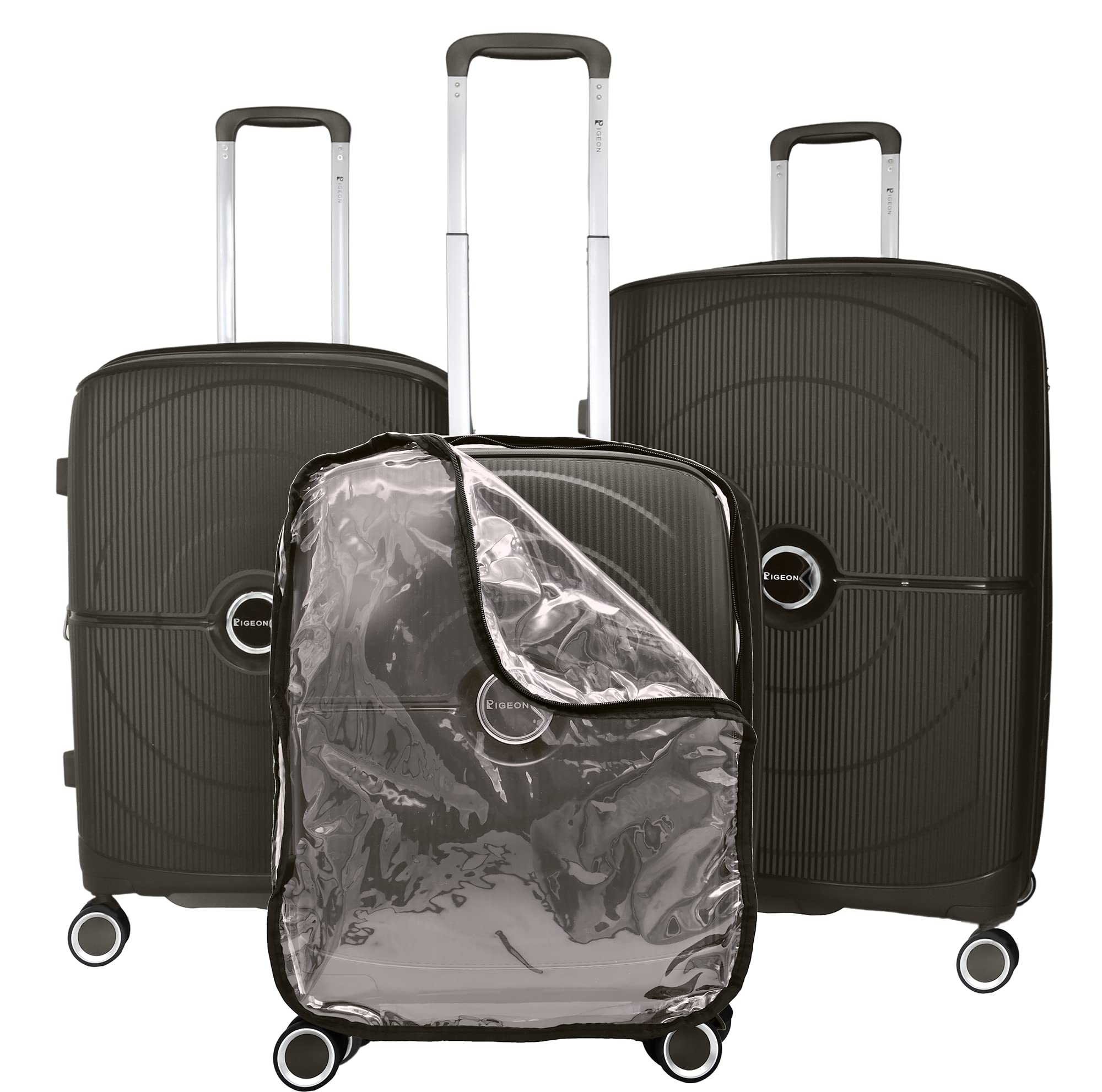 Pigeon hardshell trolley bag with double spinner wheels