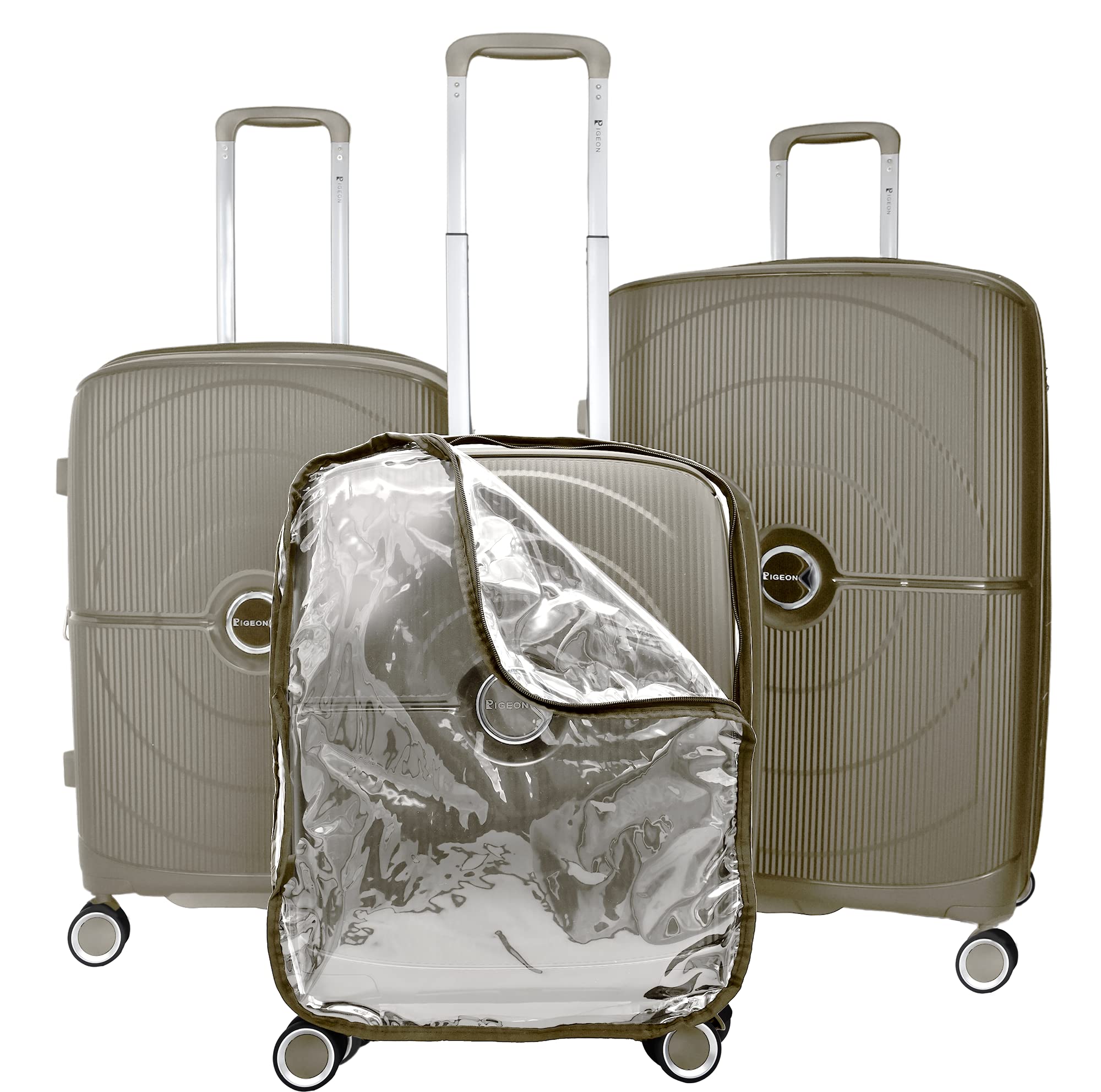 Pigeon hardshell trolley bag with double spinner wheels