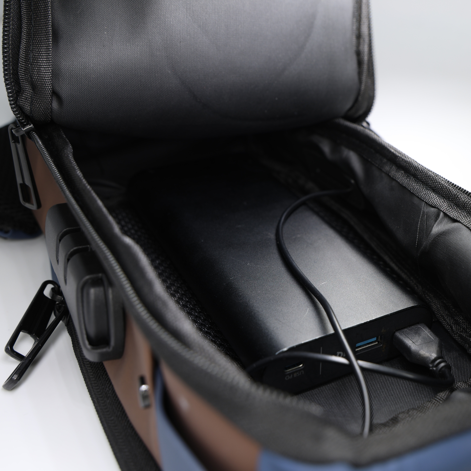 PIGEON Anti theft Crossbody Sling bag, Shoulder Backpack,Lightweight with USB charging port