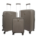 PIGEON Suitcase Set Of 3 Hardside Round Design PP, Waterproof, Unbreakable [28" 24" 20"]