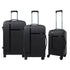 PIGEON LUGGAGE Hardshell PP Luggage Double Spinner with TSA Lock, Super Duty, (Presdtige Black, Set of 3 (28"/24"/20"))