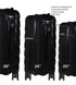 PIGEON New black Luggage Carry On 20 Inch PP with USB port